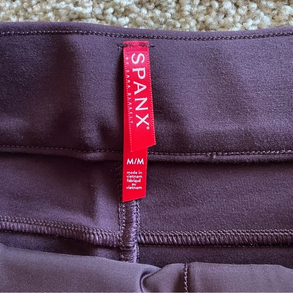 NWOT SPANX The Perfect Pants Women’s M Purple Classic Pull on Trousers 20202R - Picture 2 of 12
